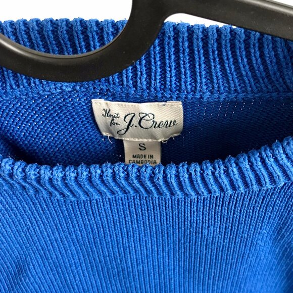 J. Crew Blue Cotton Sweater - Picture 3 of 4